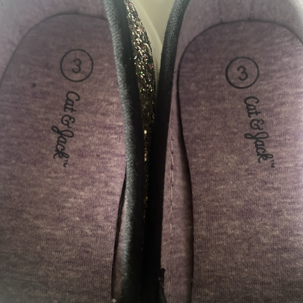 Two pair of sparkle cat & jack sneakers size 3❤️ - Picture 6 of 8